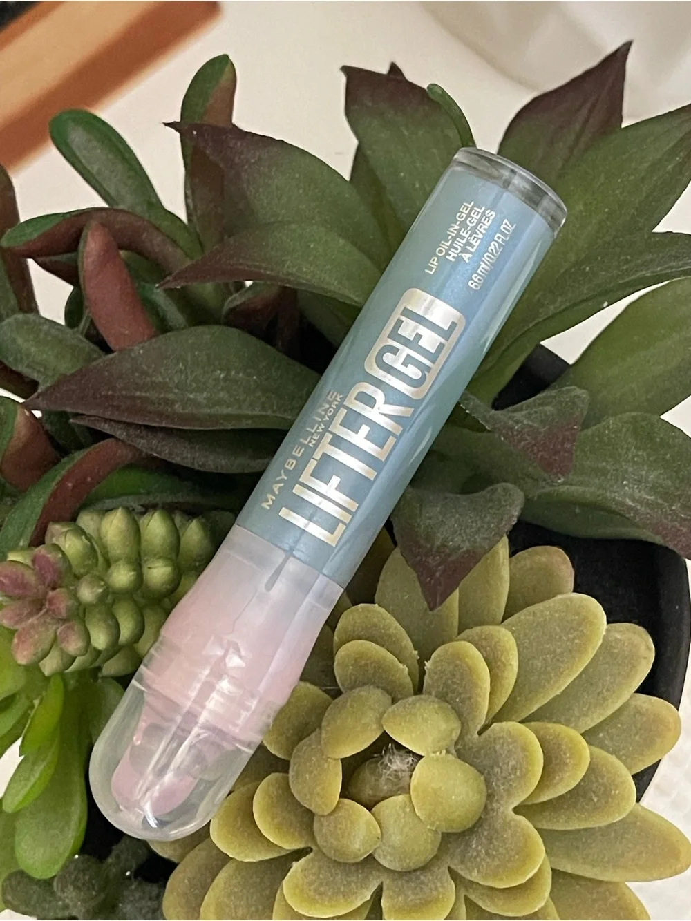 NEW! Maybelline LIFTER GEL OIL-IN-GEL LIP GLOSS WITH HYALURONIC ACID (Blue Boba)